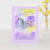 牧師の妻の誕生日カード カード (黄色い花)