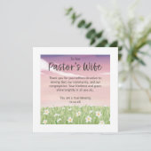牧師の妻への感謝 カード (スタンド正面)