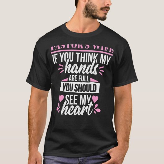 牧師の妻キュートハートキリスト教会 Tシャツ (正面)
