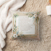 牧師の妻ギフトアイディアの詩パーソナライズされた感謝してい クッション (ブランケット)