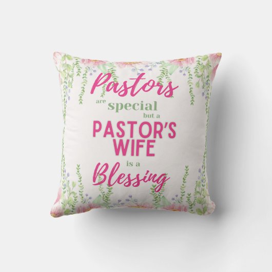 ✝️牧師の妻妻感謝の贈り物ありがとう クッション (裏面)