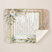 ✝️牧師の妻妻感謝の贈り物ありがとう シェルパブランケット (正面(横))