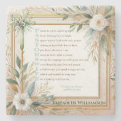 ✝️牧師の妻妻感謝の贈り物ありがとう ストーンコースター (正面)