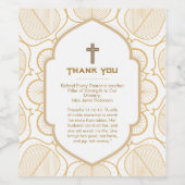 ✝️牧師の妻妻感謝の贈り物ありがとう ワインラベル (シングルラベル)