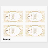 ✝️牧師の妻妻感謝の贈り物ありがとう 長方形シール (シート)