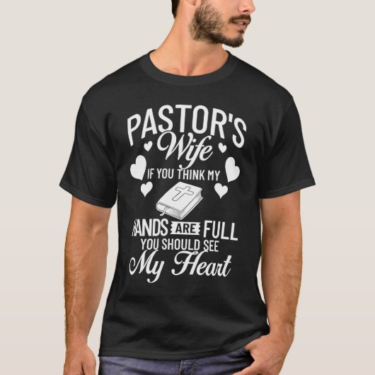 牧師の妻 感謝 礼拝 キリスト教 Tシャツ (正面)