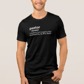 牧師の定義 面白い宗教信仰 トライブレンドTシャツ (正面)