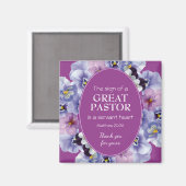 牧師の感謝のしもべフローラありがとう マグネット (正面/裏面)