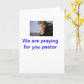 牧師の感謝の挨拶状 カード (黄色い花)