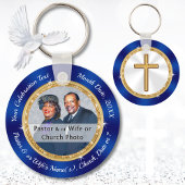 牧師の感謝または教会の記念日の好意 キーホルダー