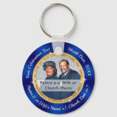 牧師の感謝または教会の記念日の好意 キーホルダー (正面)
