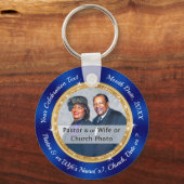 牧師の感謝または教会の記念日の好意 キーホルダー (正面)