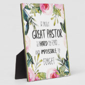 牧師の感謝ギフト牧師ありがとう引用文 フォトプラーク (側面)