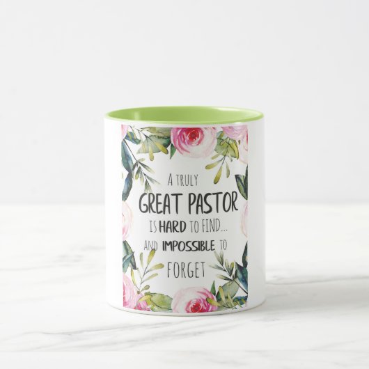 牧師の感謝ギフト牧師ありがとう引用文 マグカップ (中央)
