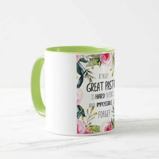 牧師の感謝ギフト牧師ありがとう引用文 マグカップ (正面左)