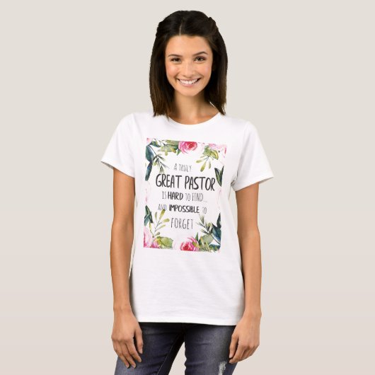 牧師の感謝ギフト牧師ありがとう引用文 Tシャツ (正面フル)