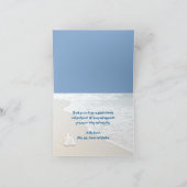 牧師の感謝ビーチボードウォーク海シーン サンキューカード (内部)