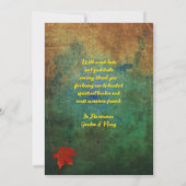 牧師の感謝秋シーンフラットカード 招待状 (裏面)