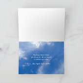 牧師の感謝秋自然聖なる書物、 経典カード サンキューカード (内部)