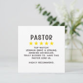 牧師の感謝 カード (スタンド正面)