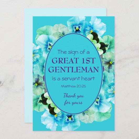 牧師の感謝 | 1紳士 |ありがとうございます (正面/裏面)