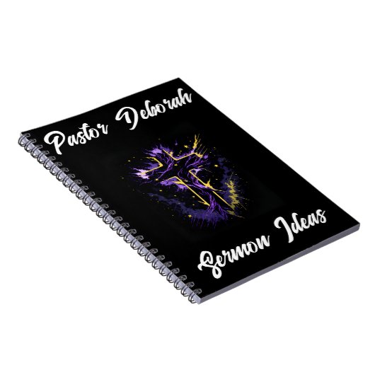 牧師の教会の指導者の説教アイディア パーソナライズされた ノートブック (右側)