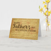 牧師の父の日父の資質 カード (黄色い花)
