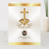 牧師の記念カード、誕生日、引退... カード (裏面)