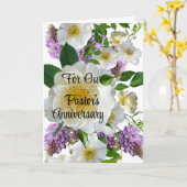 牧師の記念折り畳みグリーティングカード カード (黄色い花)