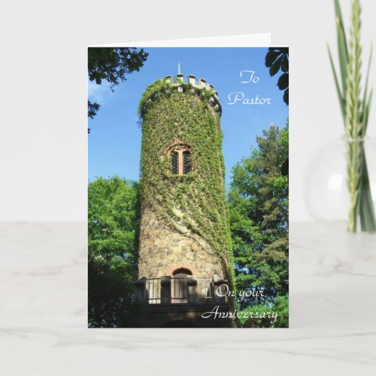 牧師の記念日の折り返しグリーティングカード カード (正面)