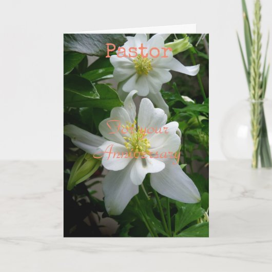 牧師の記念日用折り紙グリーティングカード カード (正面)