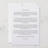 牧師の評価サンキューカード サンキューカード (裏面)