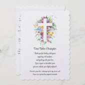 牧師の評価サンキューカード サンキューカード (正面/裏面)