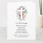 牧師の評価サンキューカード サンキューカード (正面)