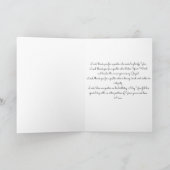 牧師の誕生日カード。 カード (内部)