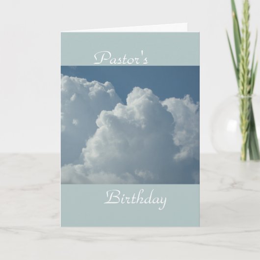 牧師の誕生日 カード (正面)