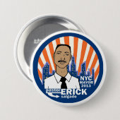 牧師のErick Salgado NYCの市長2013年 缶バッジ (正面&裏面)