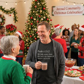 牧師へのクリスマスプレゼントに聖書の言葉を Tシャツ
