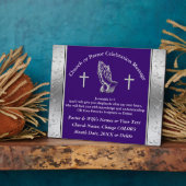 牧師への贈り物パーソナライズされたとは フォトプラーク (側面)