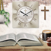 牧師への退職贈与又は大事な行事 スクエア壁時計