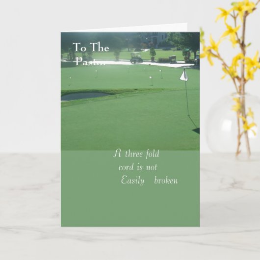 牧師へ カード (黄色い花)