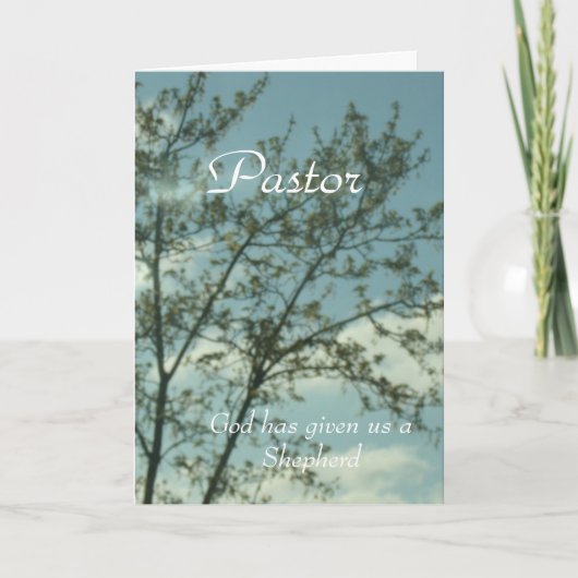 牧師へ カード (正面)