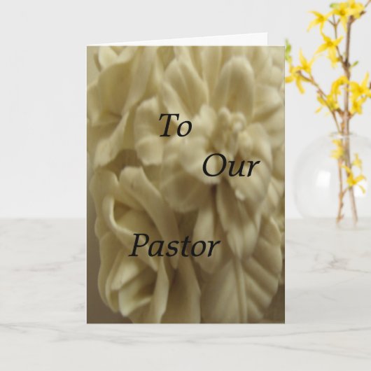 牧師へ カード (黄色い花)
