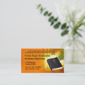 牧師またはディーコン聖書教会の名刺 名刺 (スタンド正面)