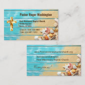 牧師またはディーコン聖書教会の名刺 名刺 (正面/裏面)