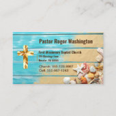 牧師またはディーコン聖書教会の名刺 名刺 (正面)