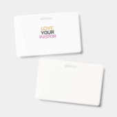 牧師を愛する バッジ (正面＆裏面)