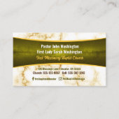 牧師エレガントとファーストレディ・マーブル教会 名刺 (正面)