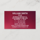 牧師エレガント名プレート 名刺 (裏面)