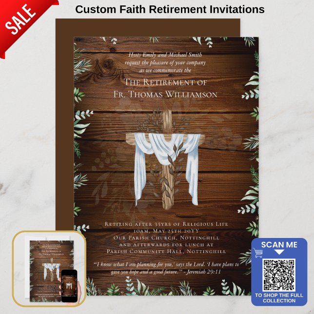 牧師デアコン牧師の退職招待状 (クリエイターアップロード済み)